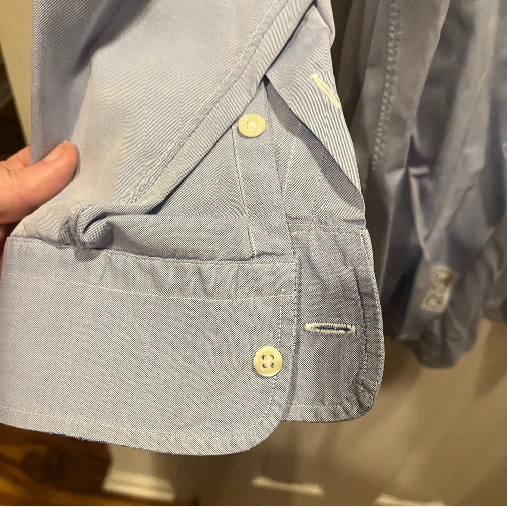 Gitman Bros Vintage Solid Light Blue Collared Dre… - image 5